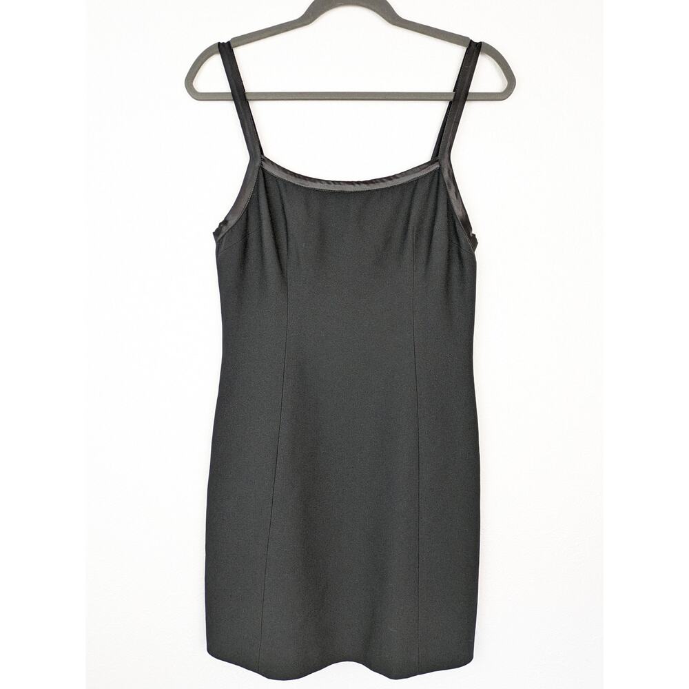Vintage Bebe Dress 90s Y2K LBD Little Black Dress Sexy Edgy Size 10